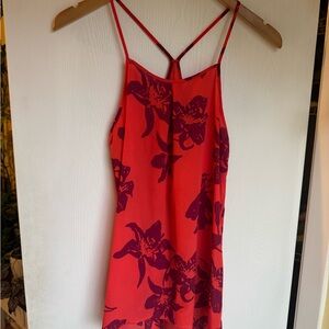 Banana Republic Vibrant Red and Purple dress tank